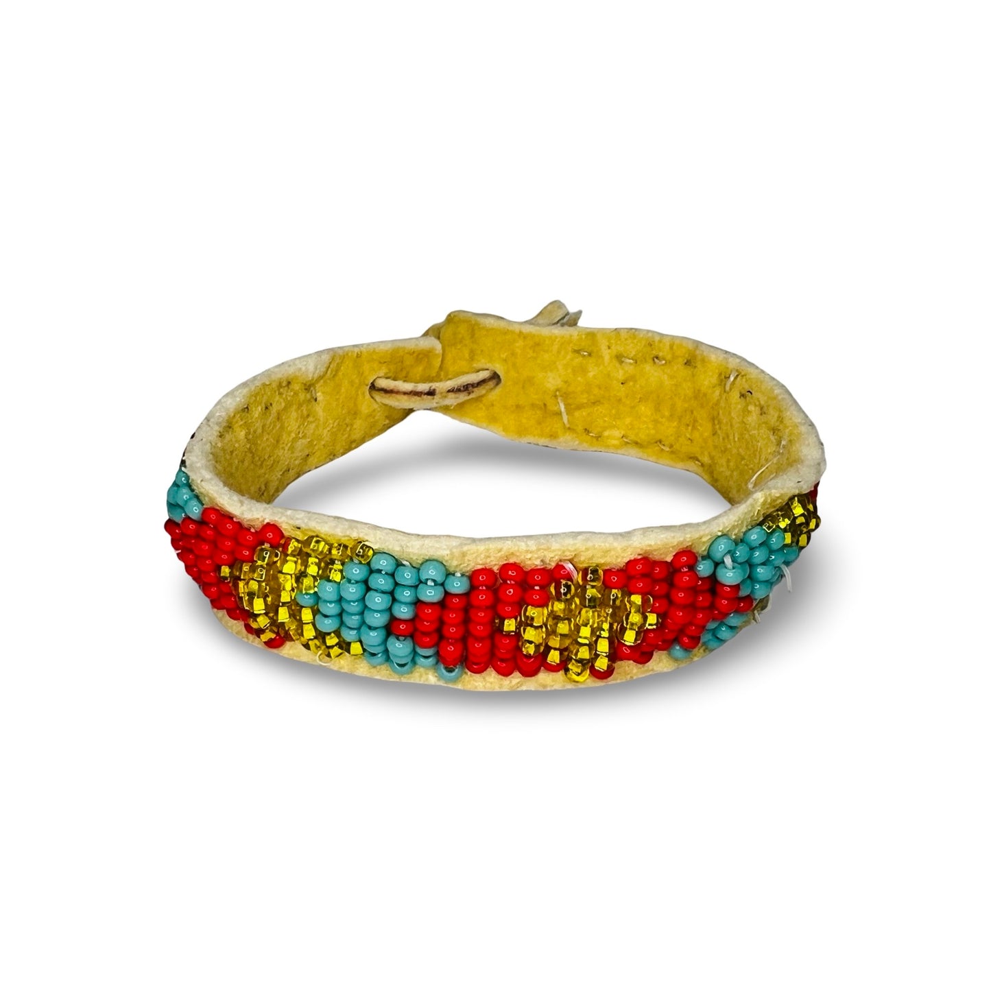 DT Beaded Leather Bracelet