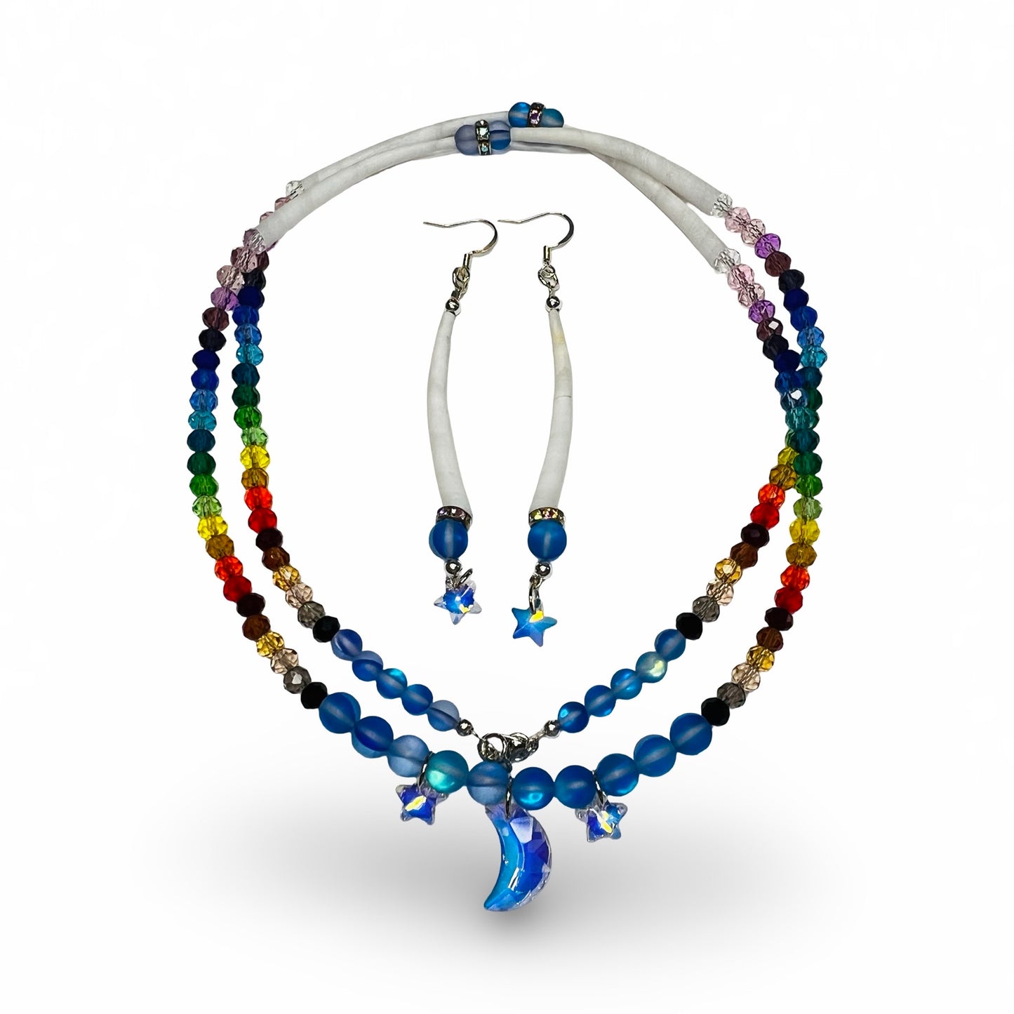 MH Dentalium Necklace/Earring Set