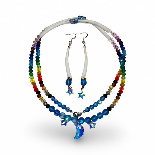 MH Dentalium Necklace/Earring Set
