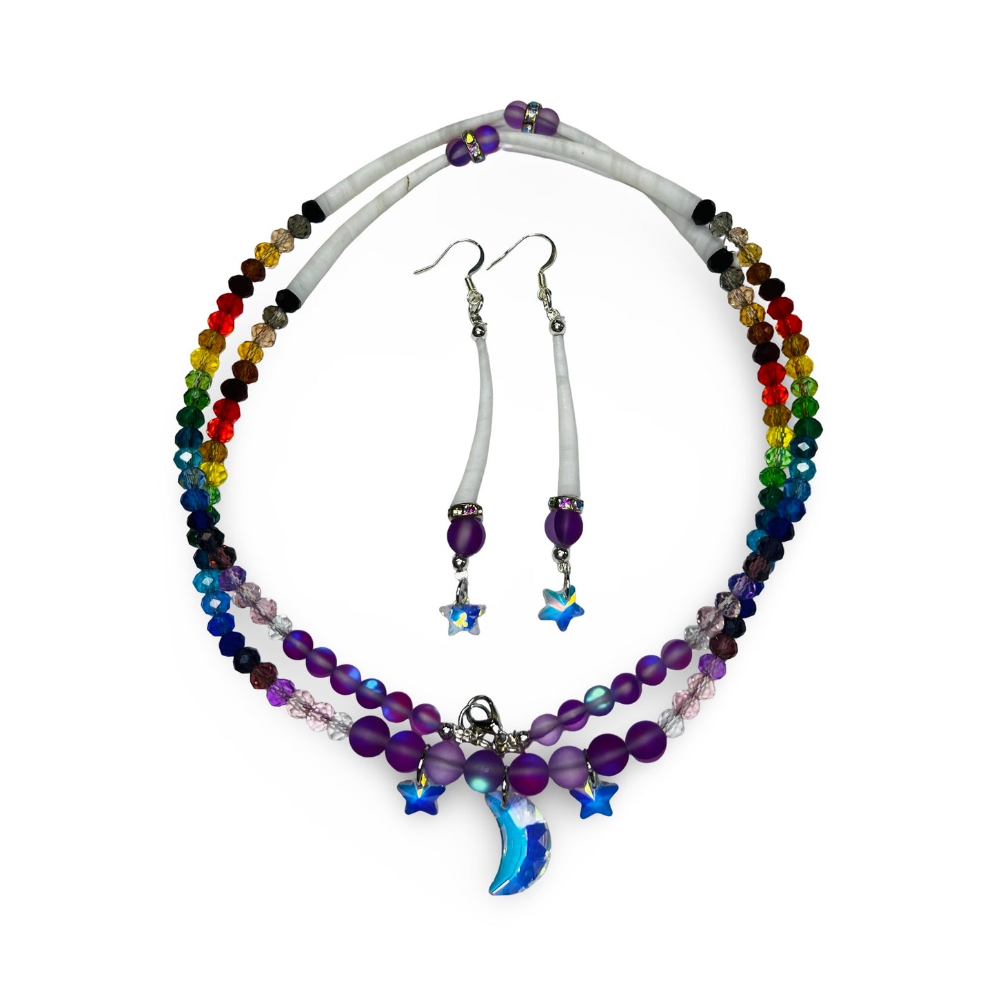 MH Dentalium Necklace/Earring Set