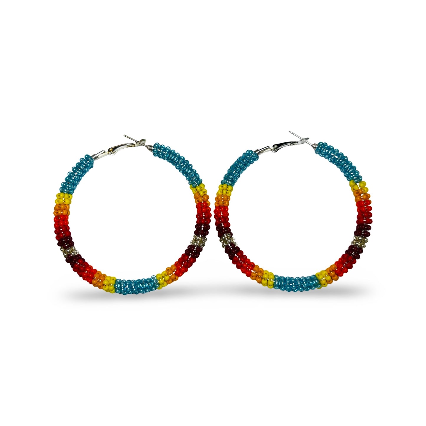 MH Beaded Hoop Earrings