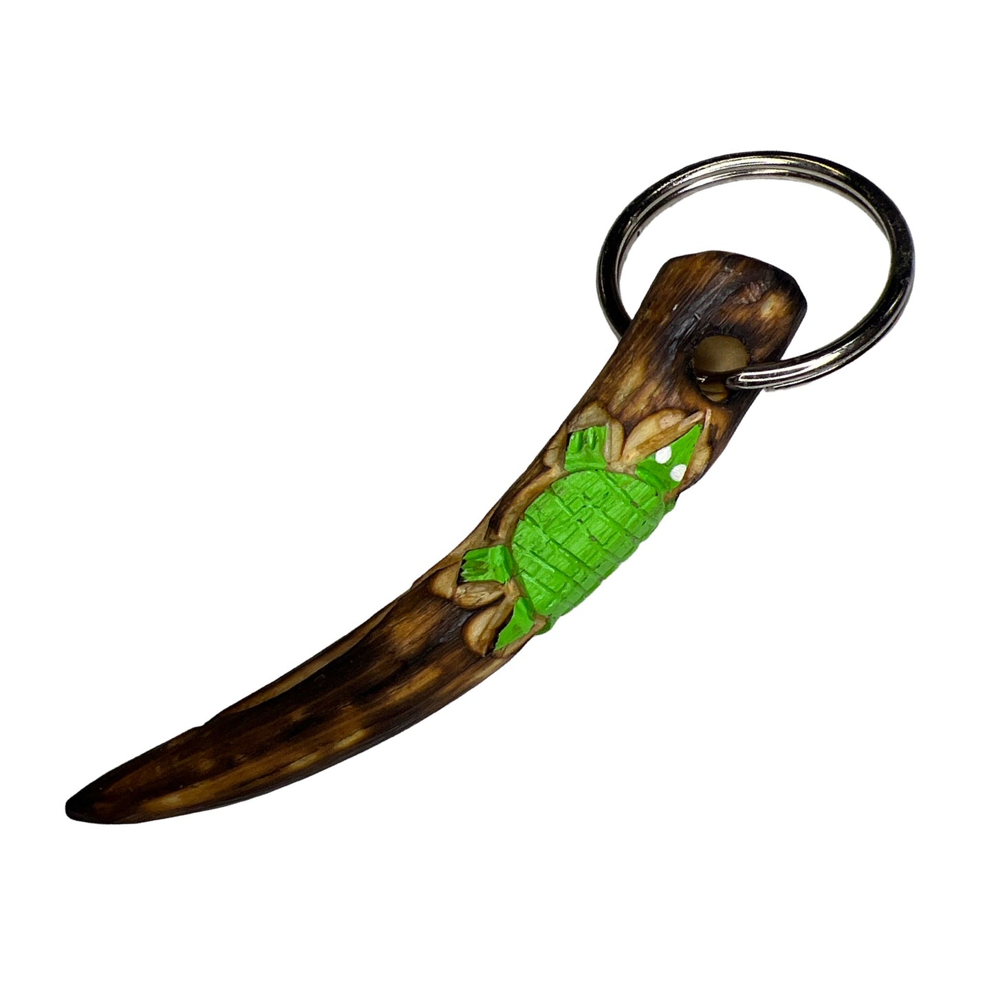 DYH Carved Deer Antler Keychains