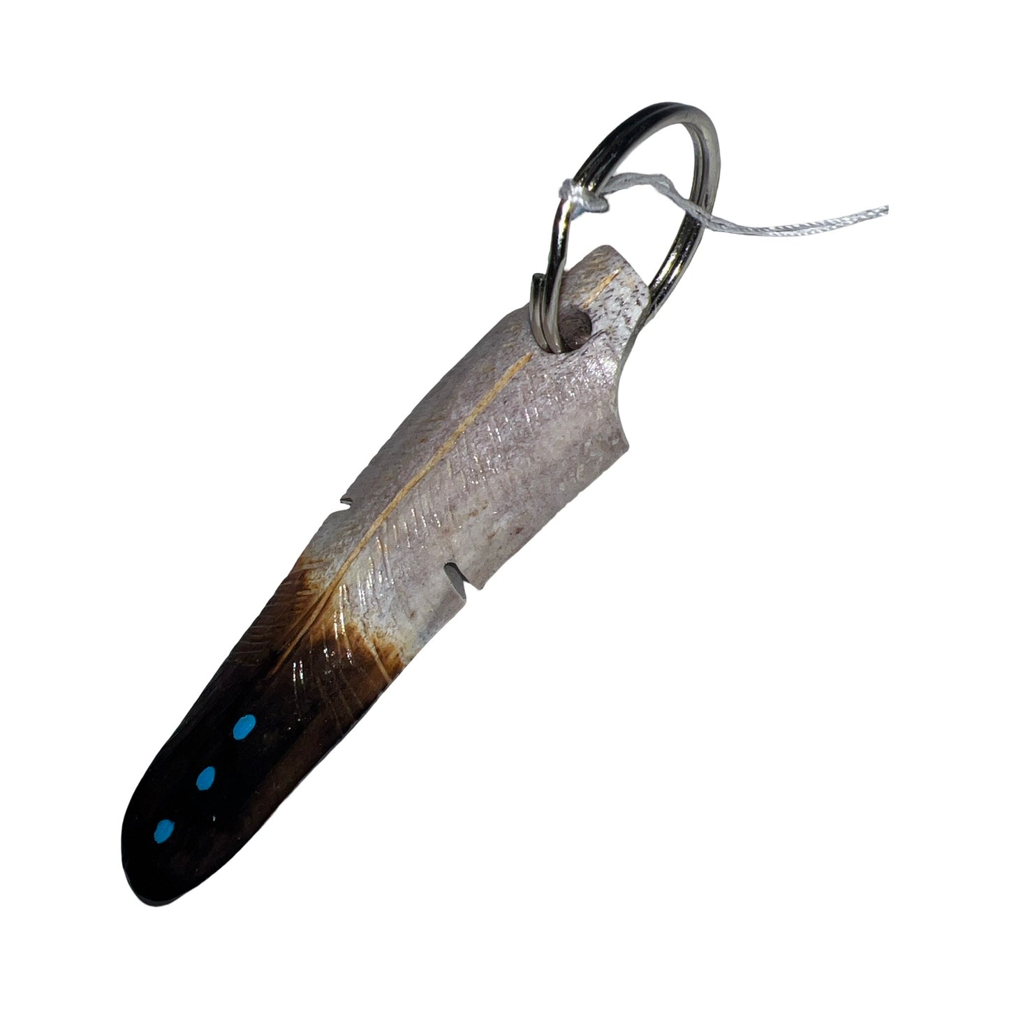 DYH Painted Feather Keychains