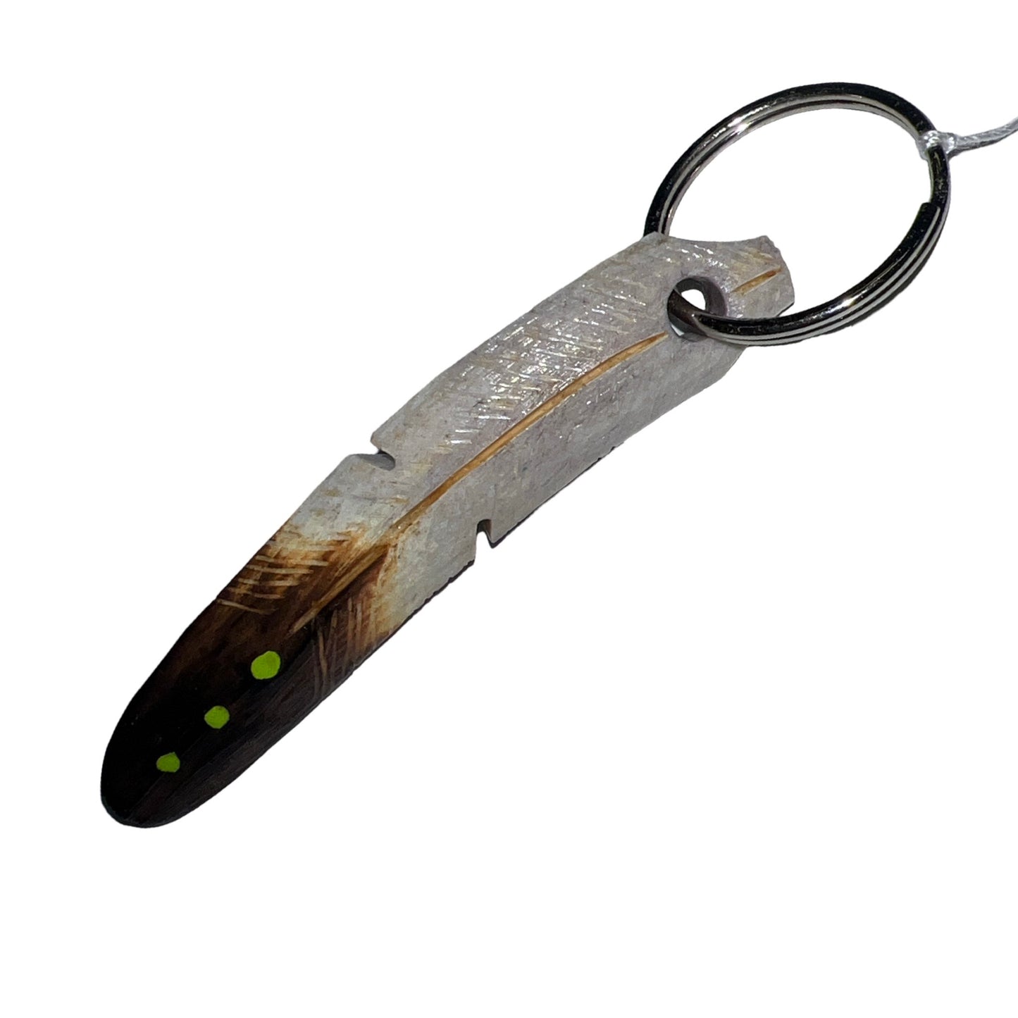 DYH Painted Feather Keychains