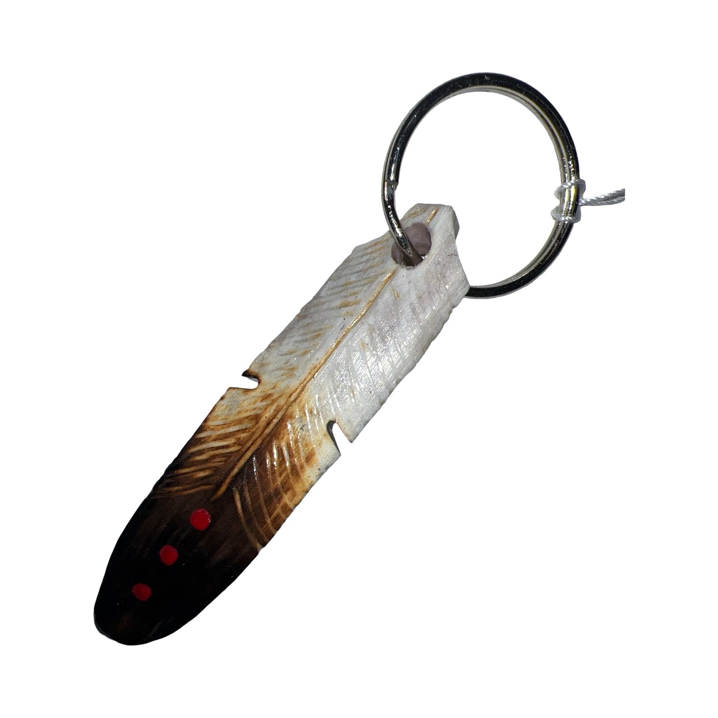 DYH Painted Feather Keychains
