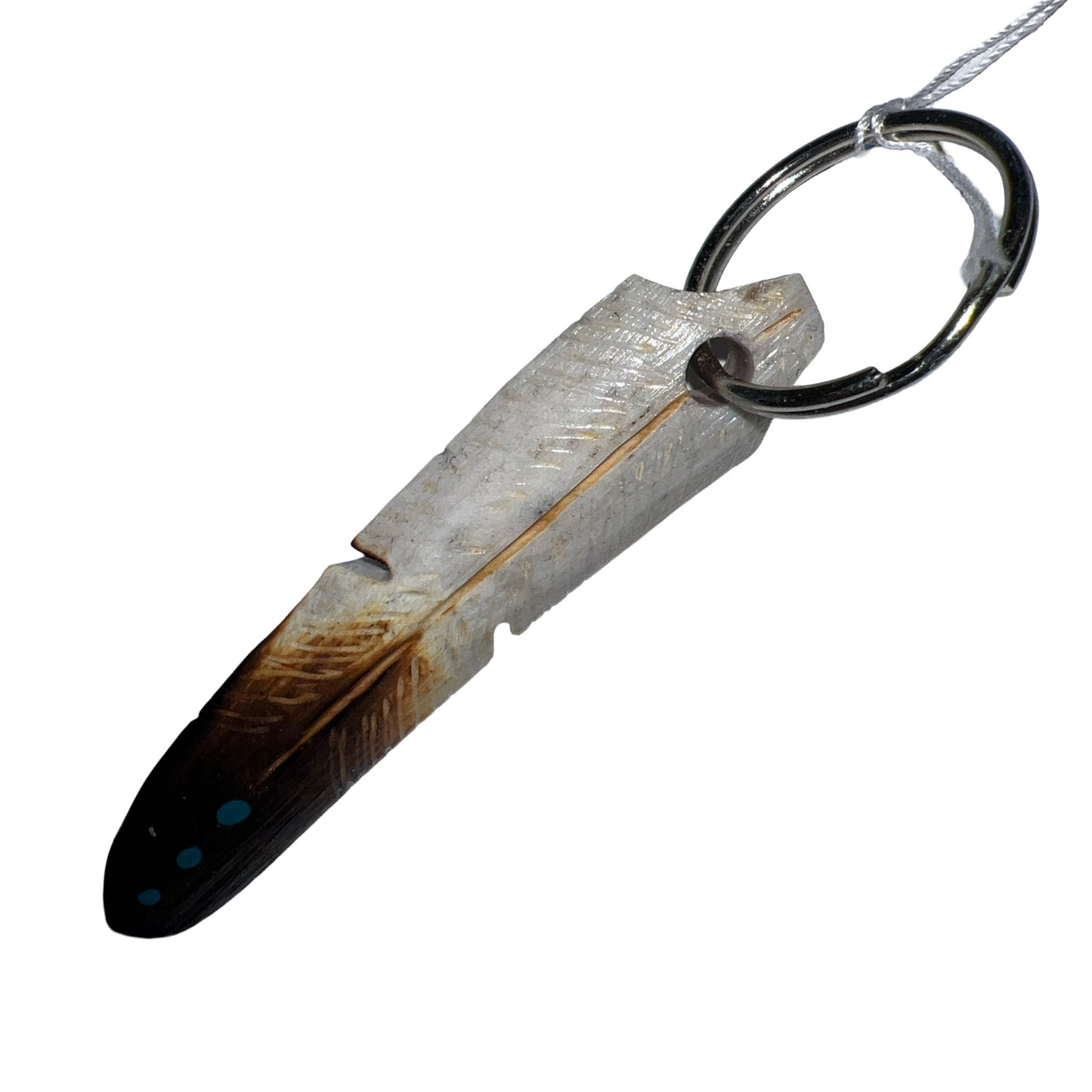 DYH Painted Feather Keychains