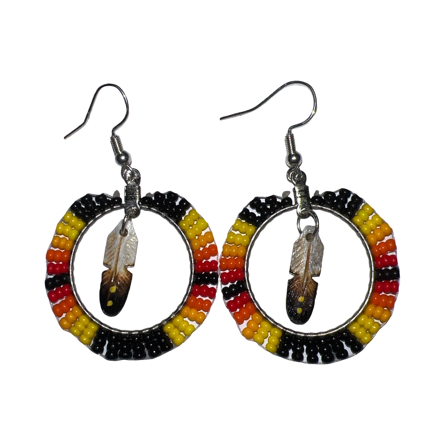 DYH Small Beaded Hoop Earrings