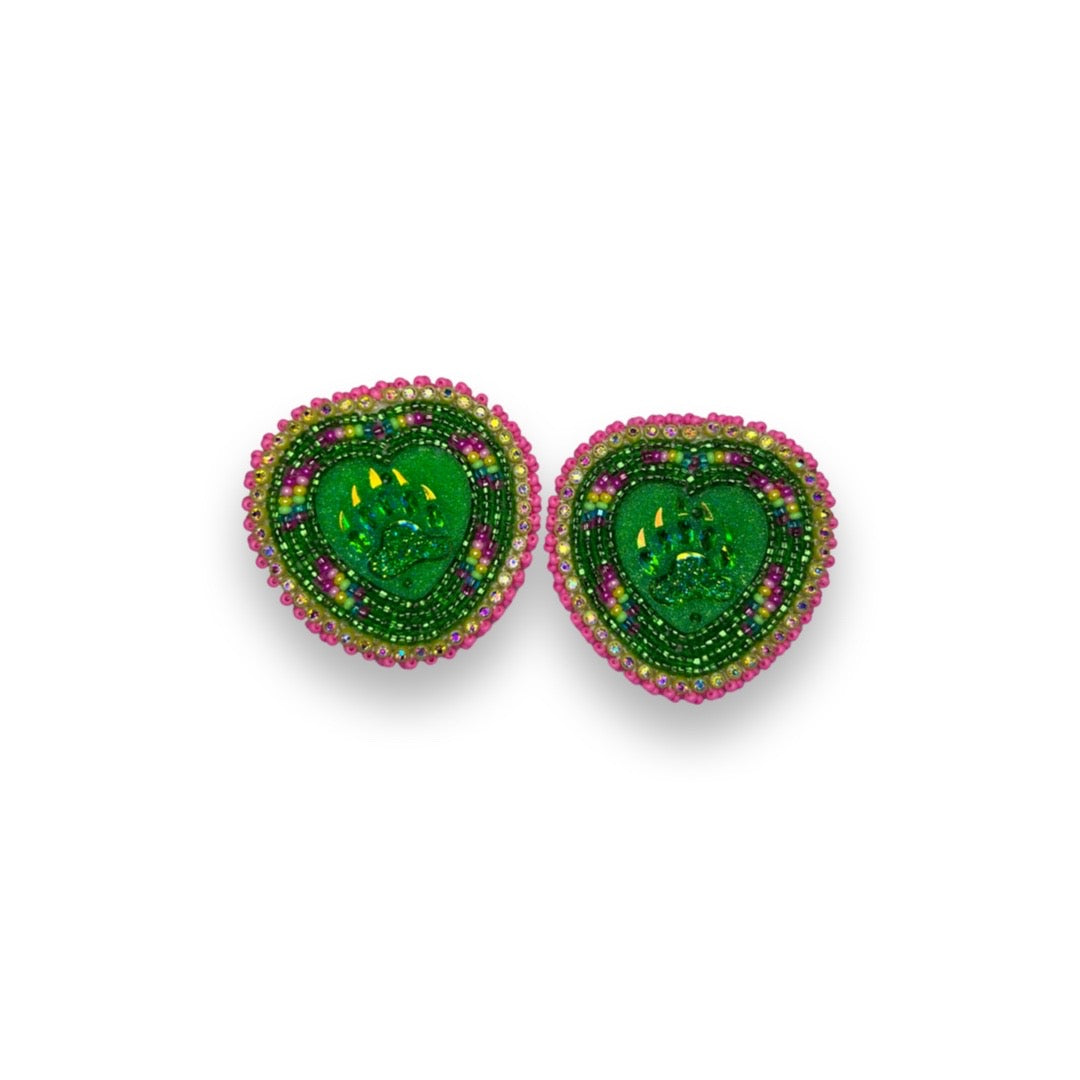 CDT Beaded Cab Earrings