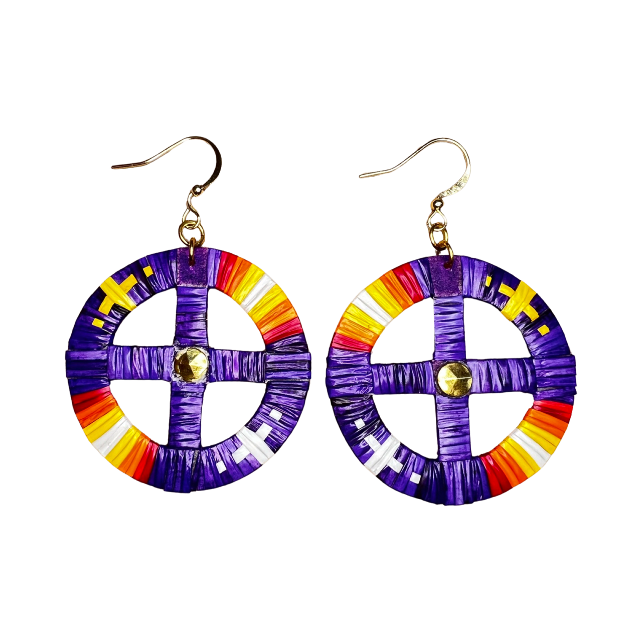 ARC Medicine Wheel Quill Earring