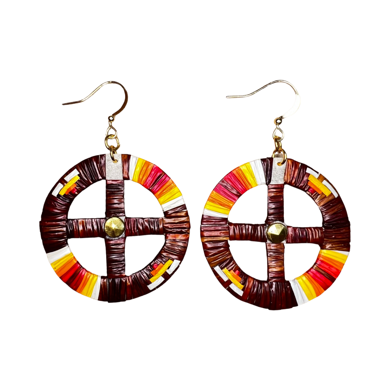 ARC Medicine Wheel Quill Earring