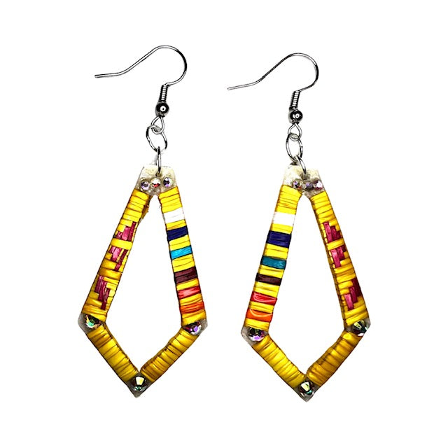 RG Long Diamond Quill Earrings