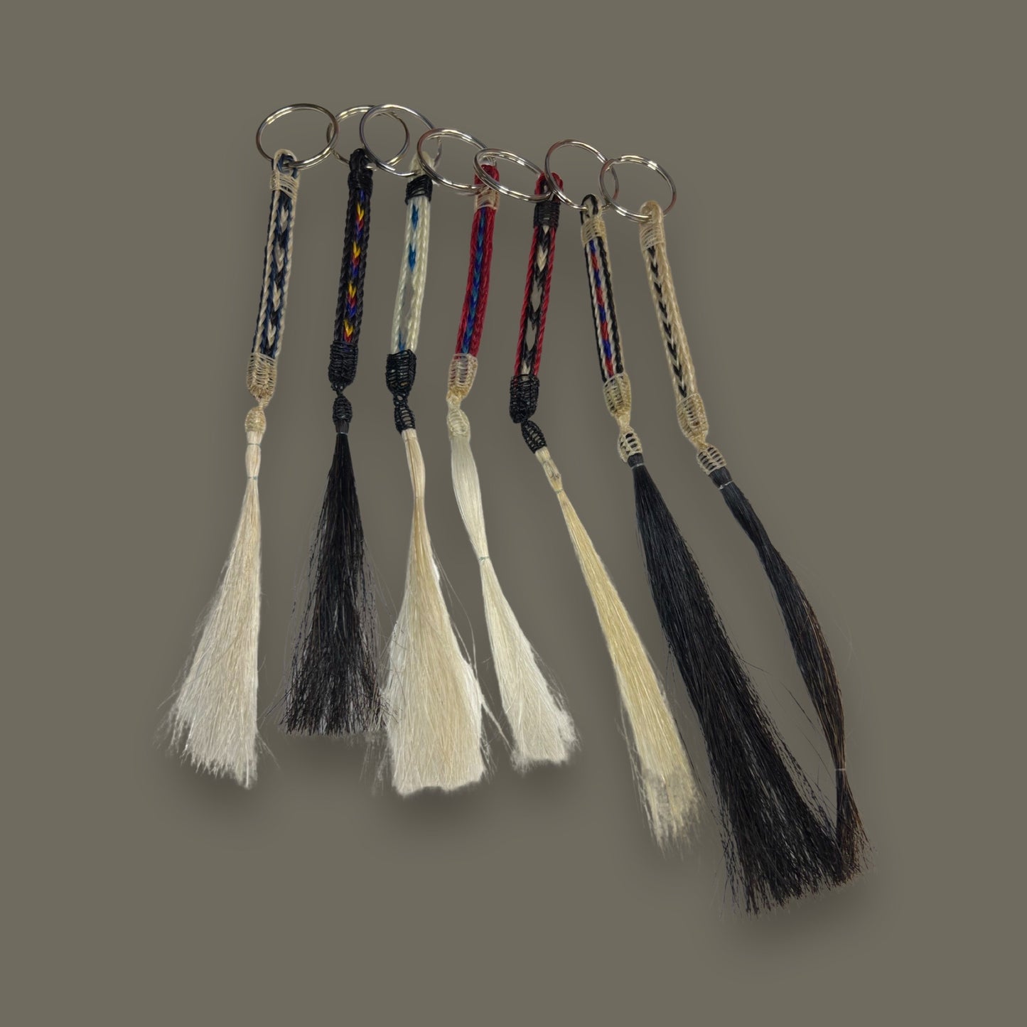 LLW Flat Horse Hair Keychain