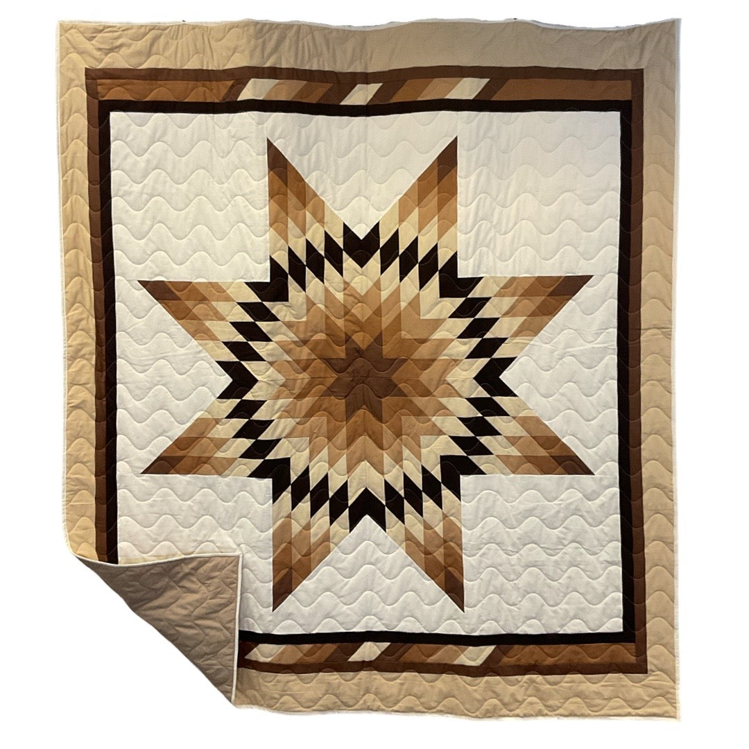 JK Coffee Lovers Star Quilt Queen