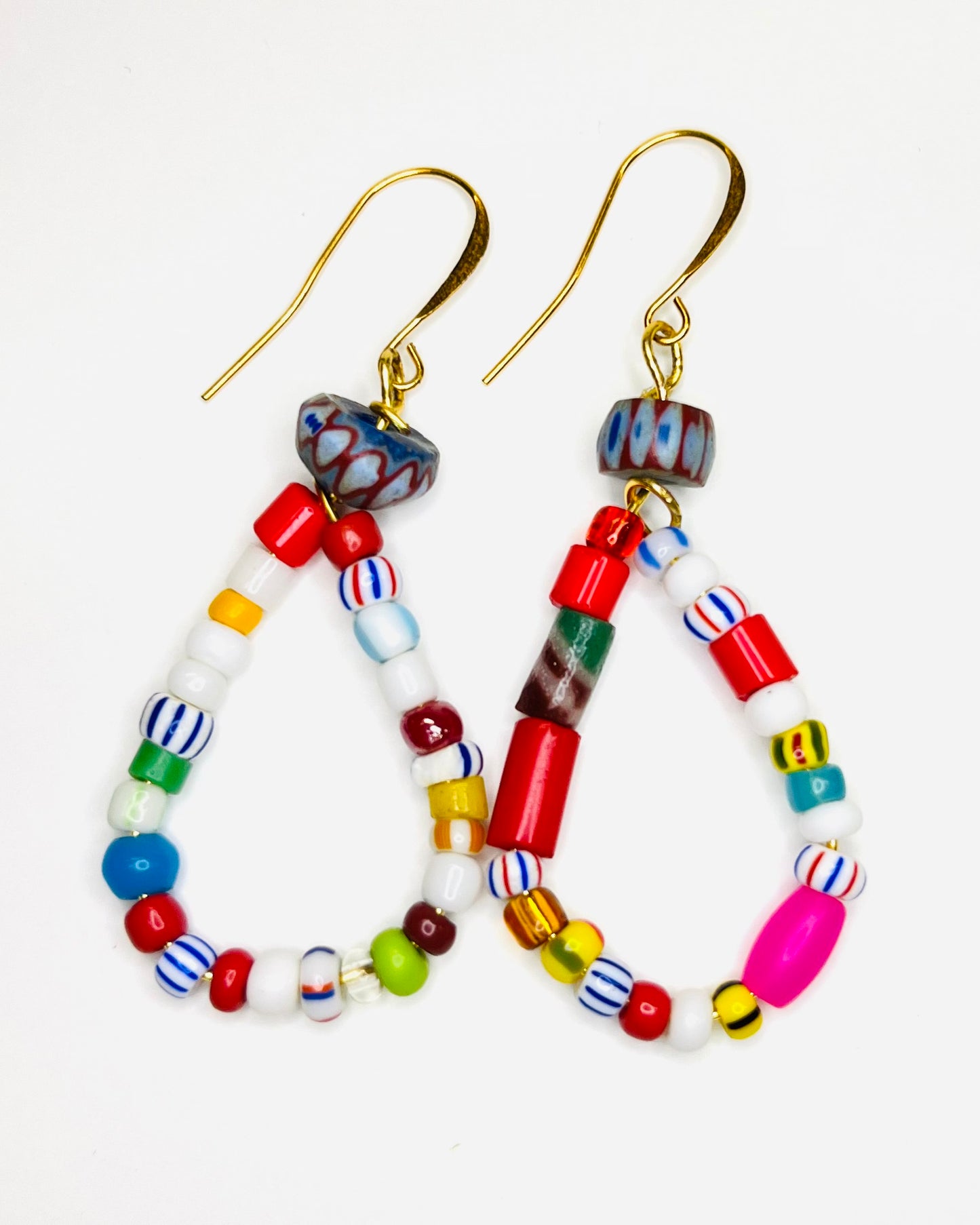 TH Antique Bead Earrings
