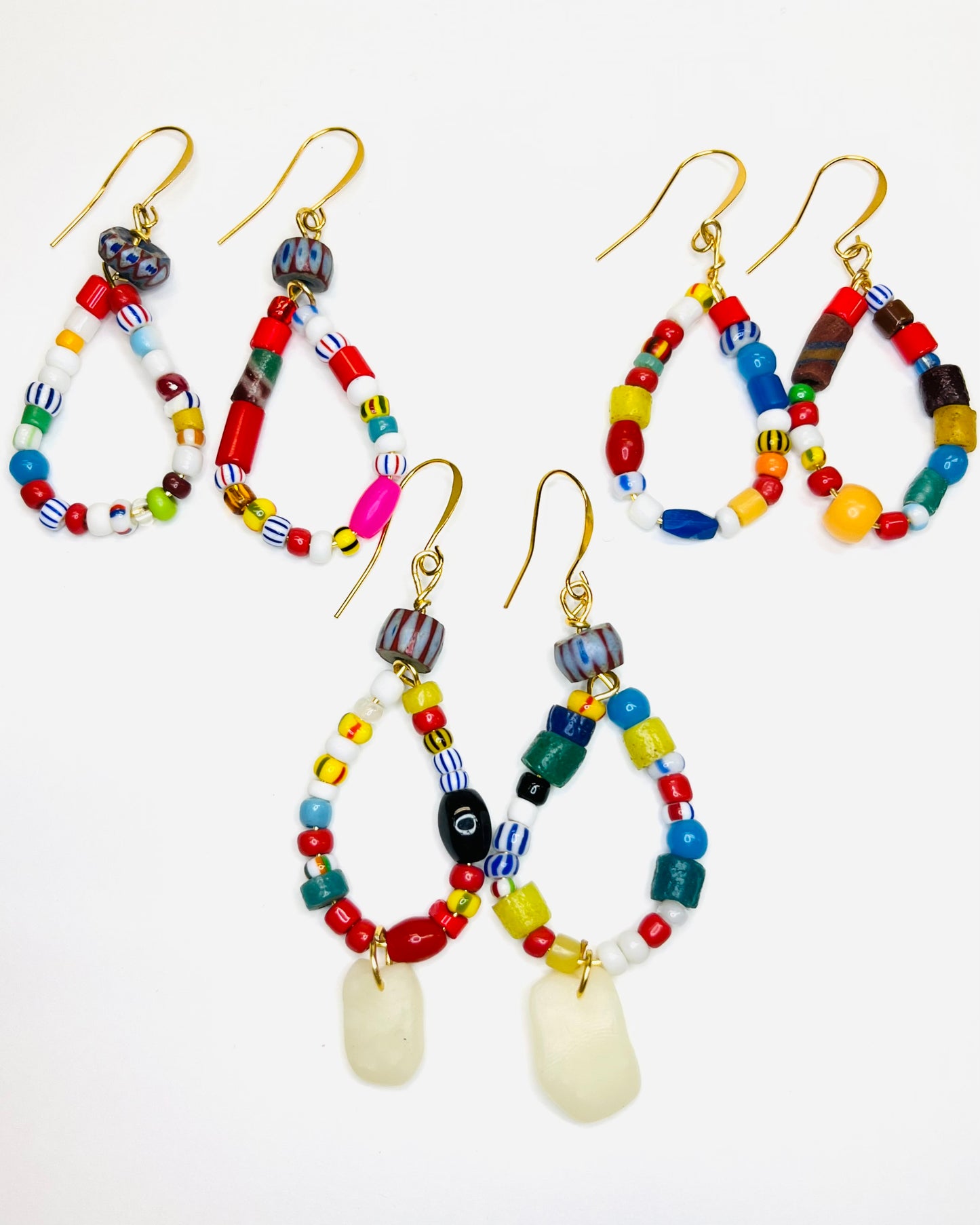 TH Antique Bead Earrings