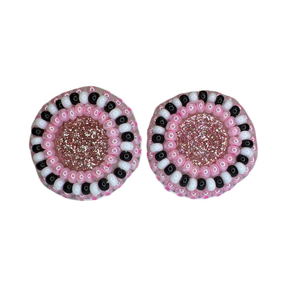 MH Beaded Stud Earrings
