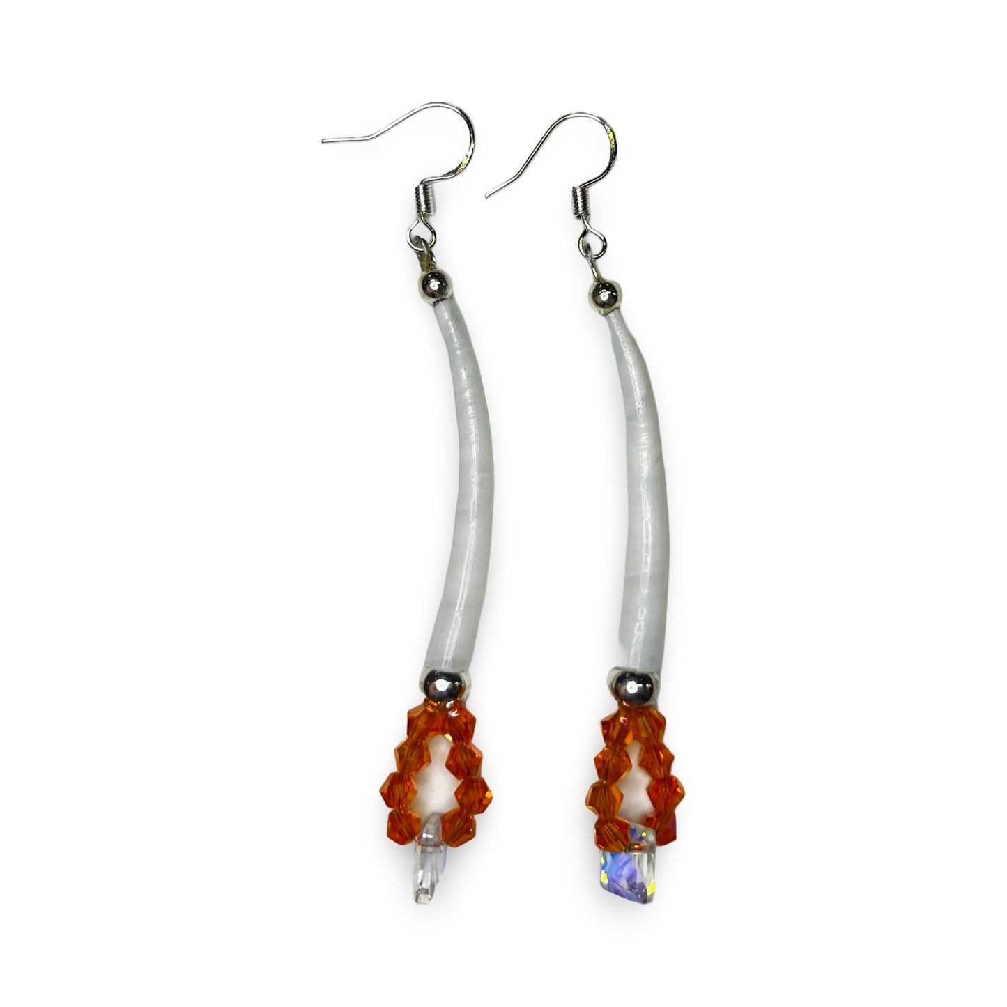 MH Single Dentalium Earrings