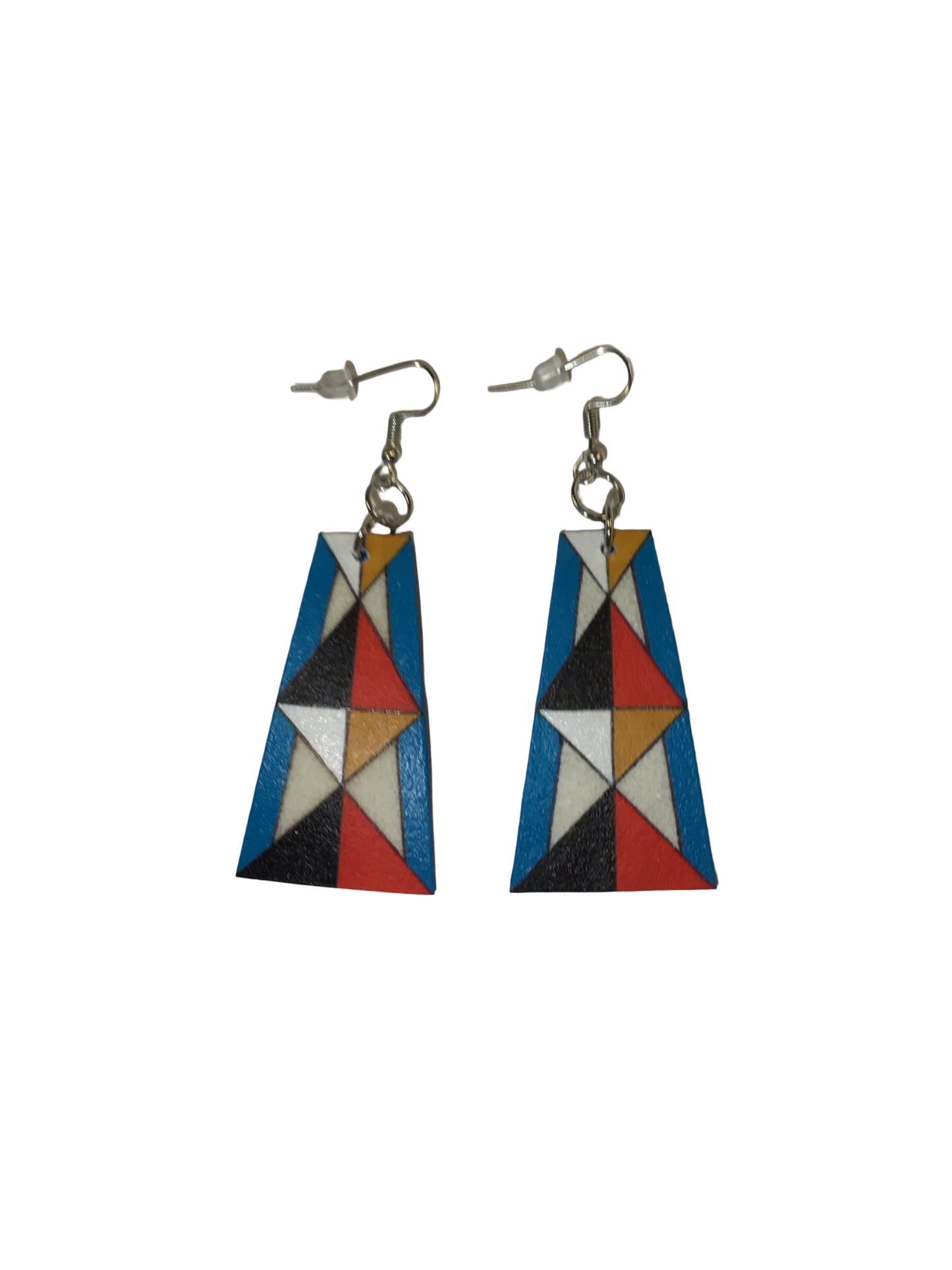 SE Painted Parfleche Earrings