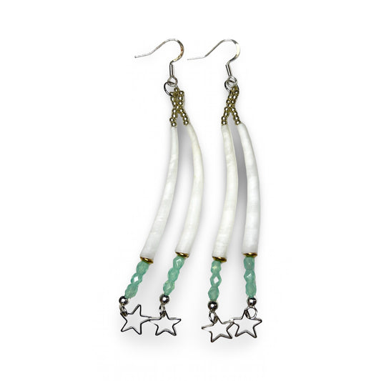 MH 2 Strand Dentalium Earrings