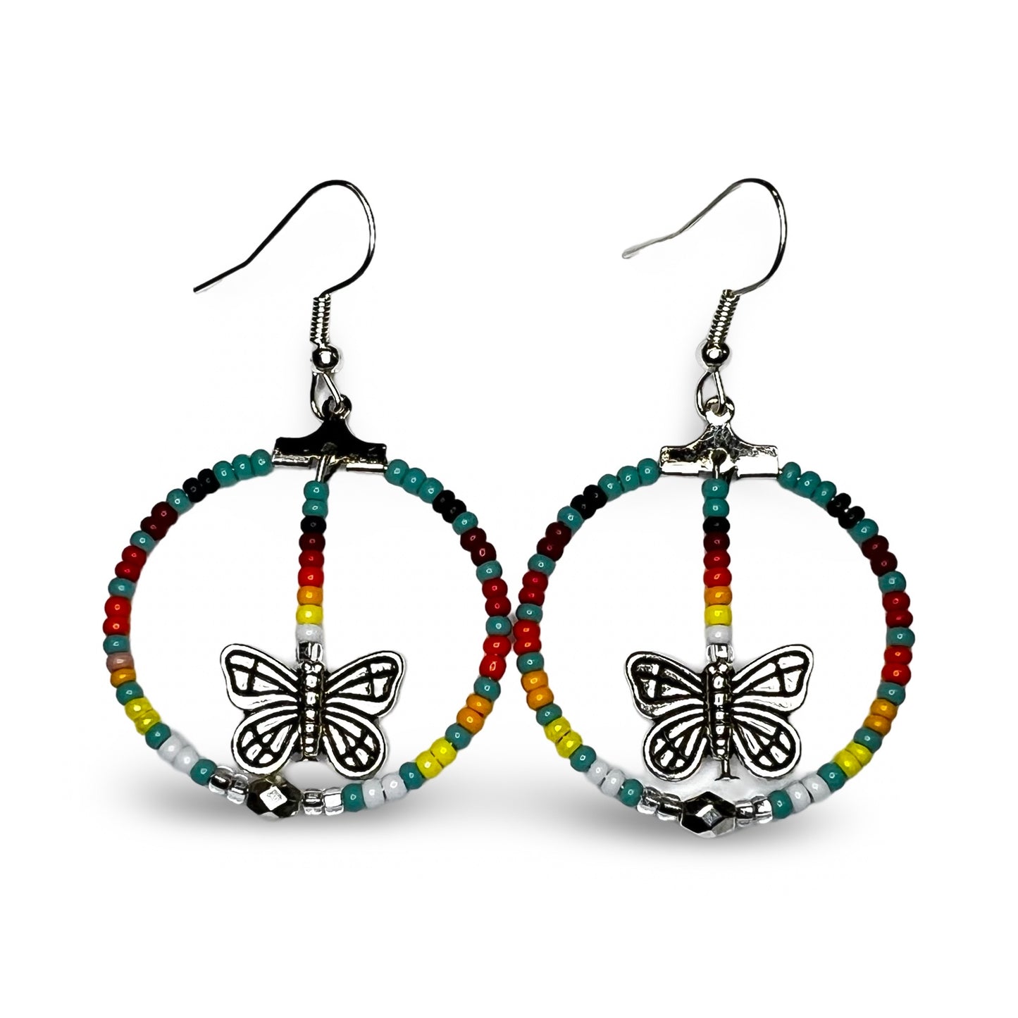 BEC Mini Butterfly Hoop Earrings