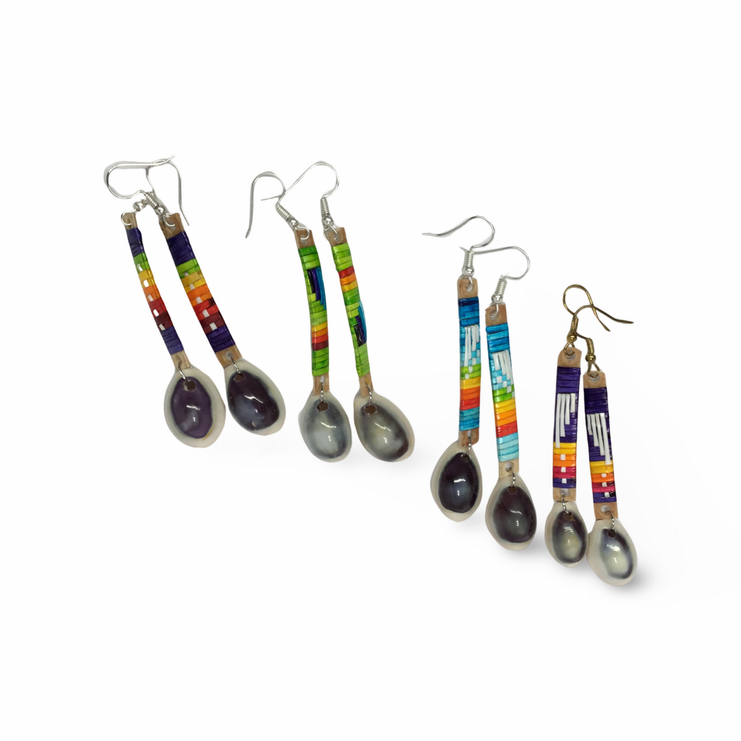 JRC Quill and Shell Slat Earrings