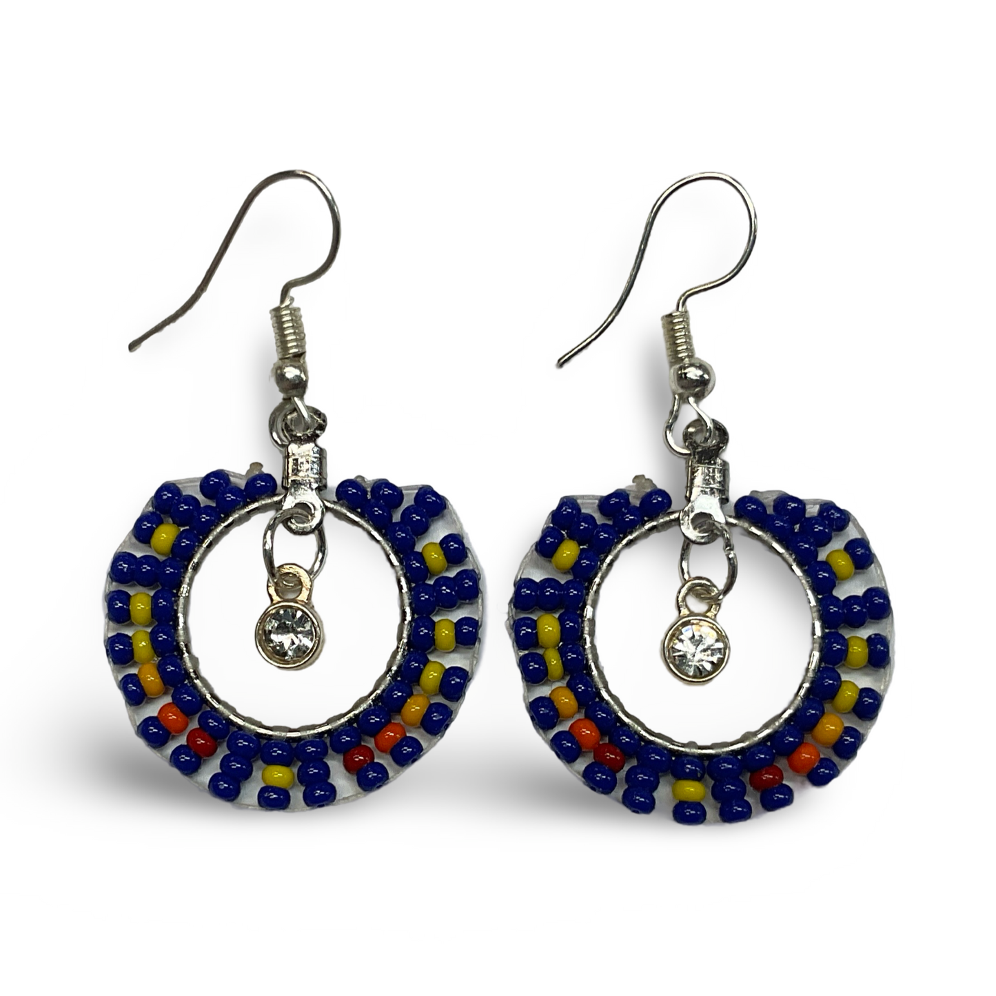 DYH 1" Beaded Hoop Earrings