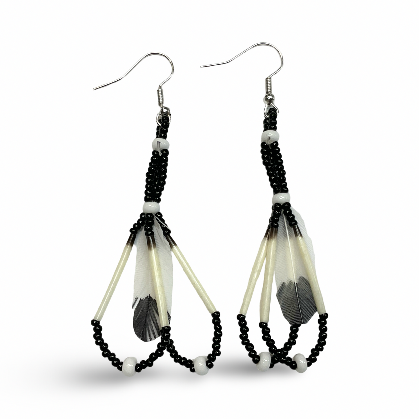 MRC Bead and Quill Earrings