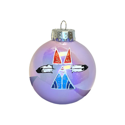 LTB Iridescent Painted Ornaments