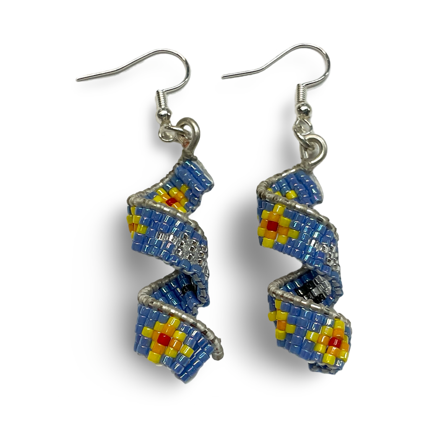 MirRC Beaded Spiral Earrings