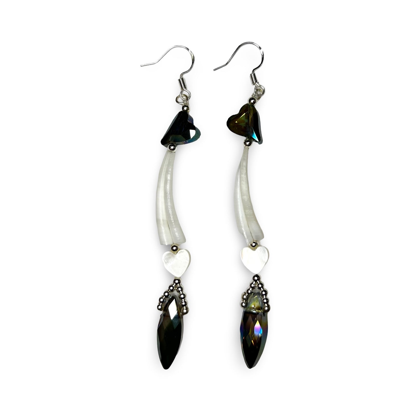 MH Charm & Dentalium Earrings