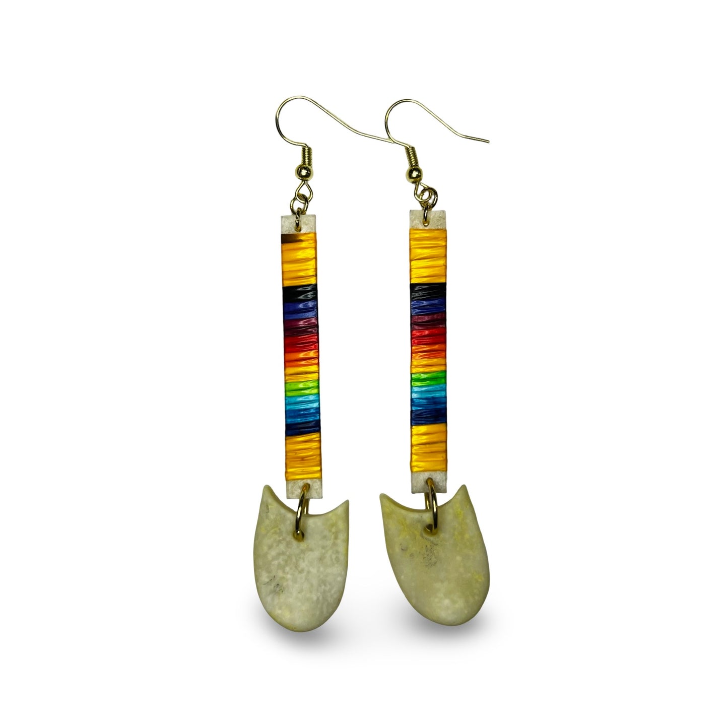 JRC Quill Slat Earring w/ Elk Tooth