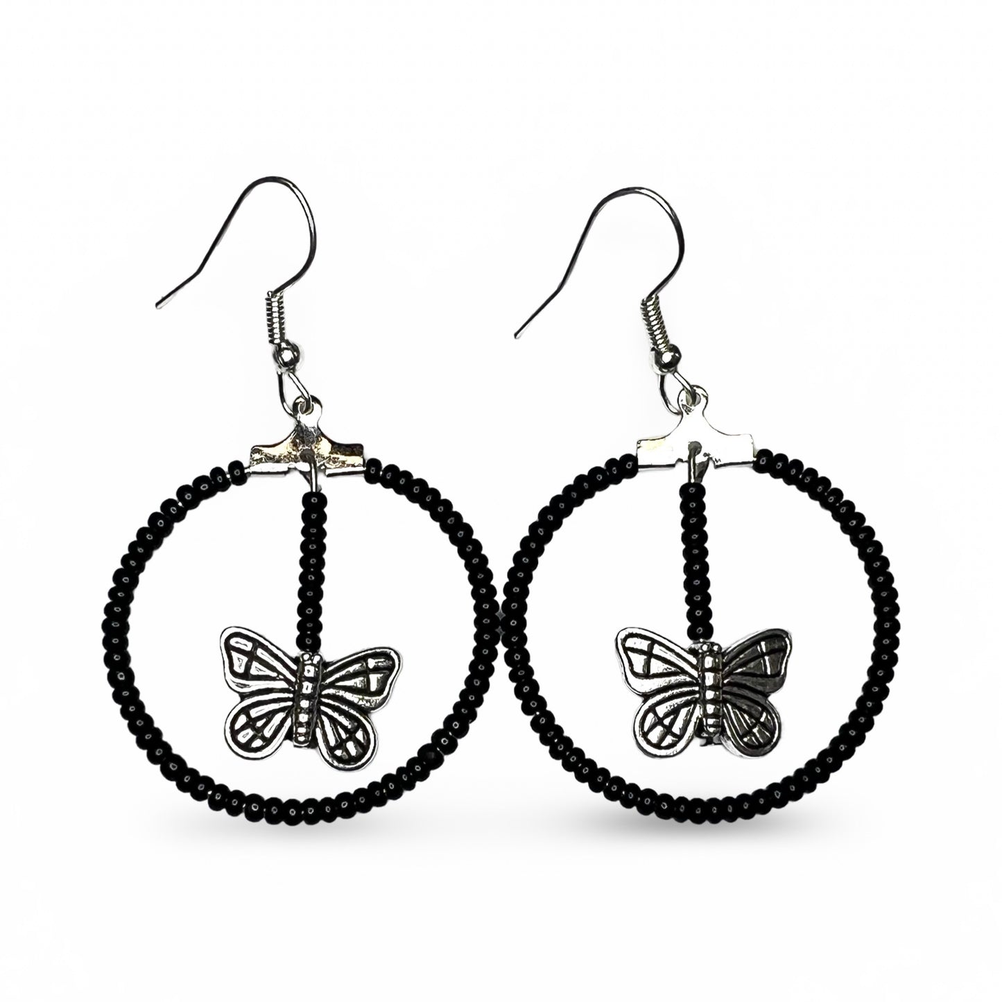 BEC Mini Butterfly Hoop Earrings