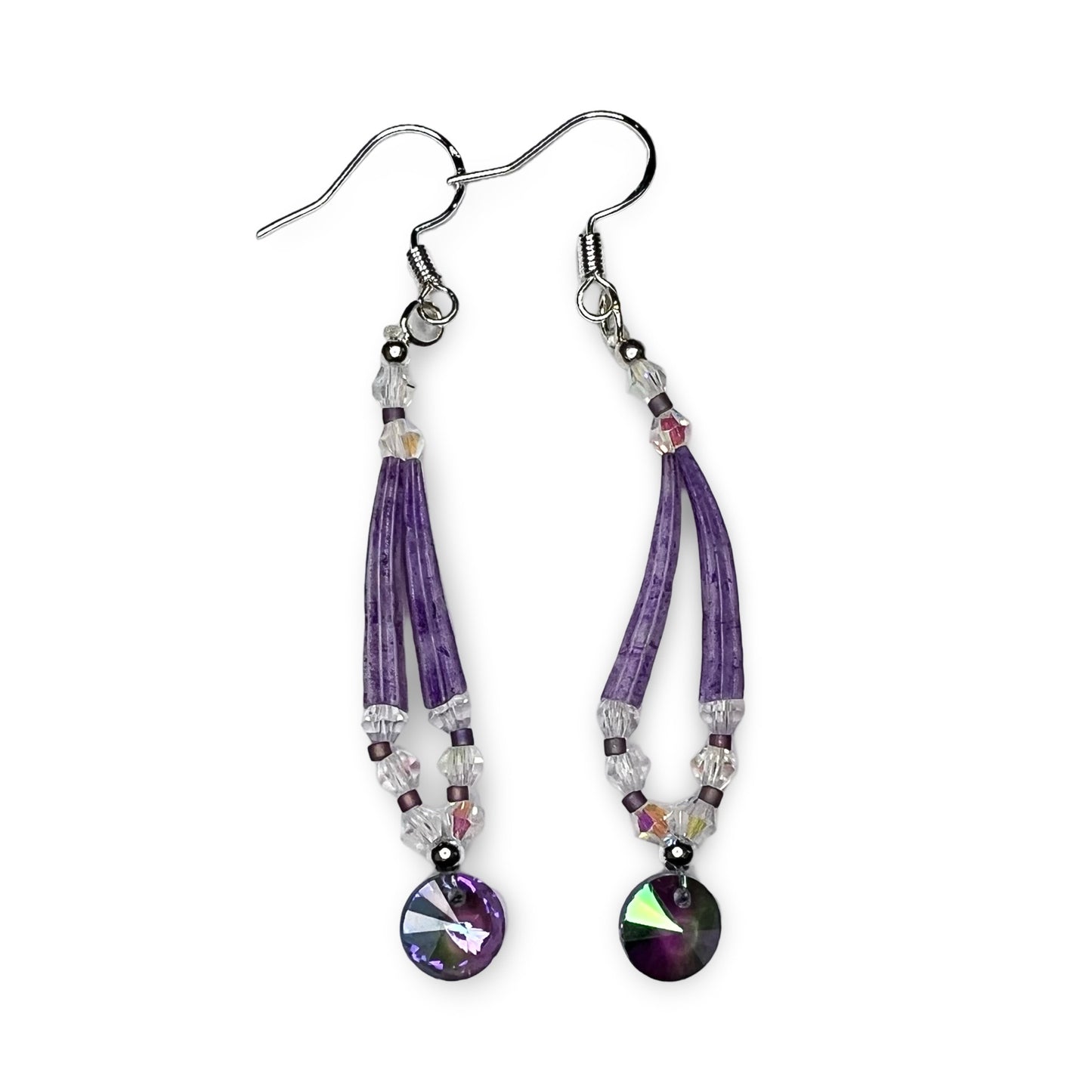 MH Dyed Dentalium Earrings