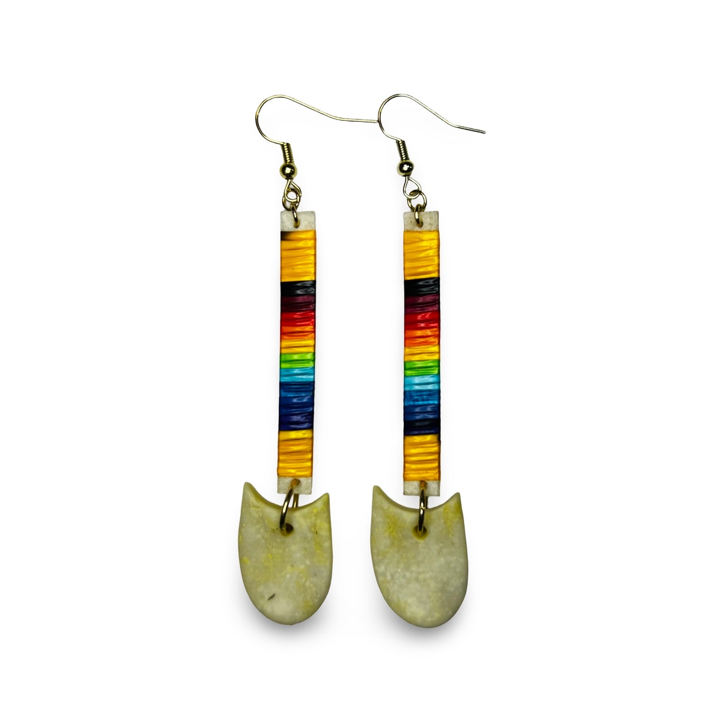 JRC Quill Slat Earring w/ Elk Tooth