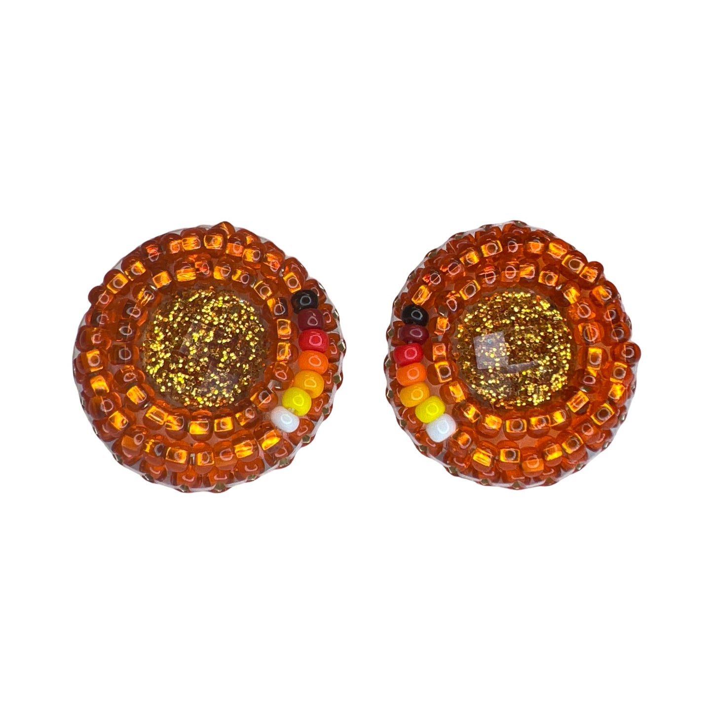 MH Beaded Stud Earrings