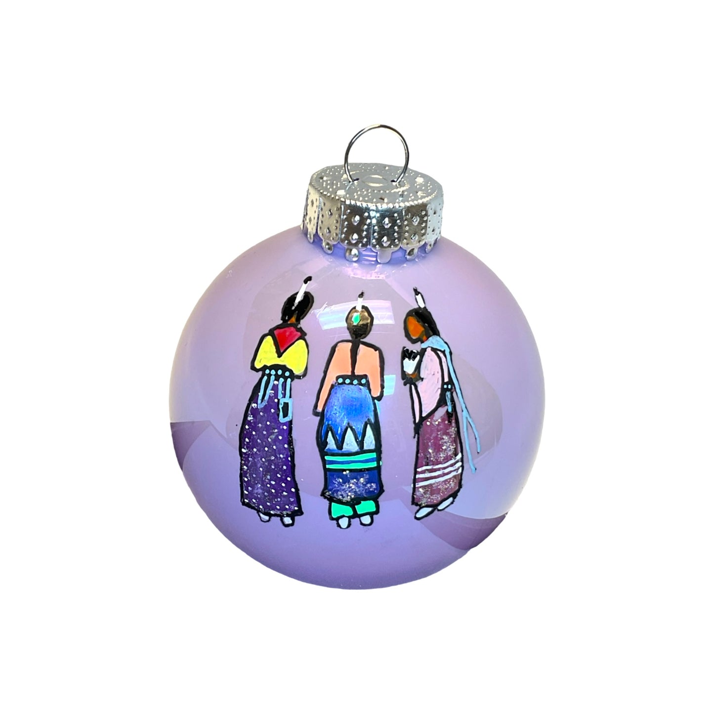 LTB Iridescent Painted Ornaments