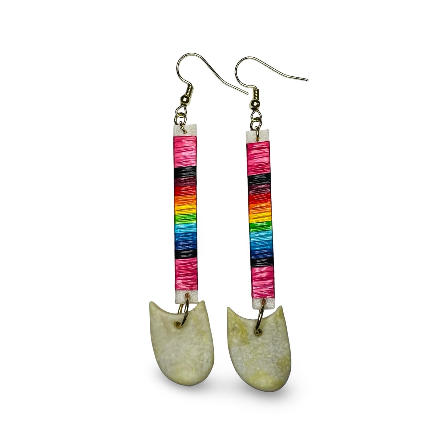 JRC Quill Slat Earring w/ Elk Tooth