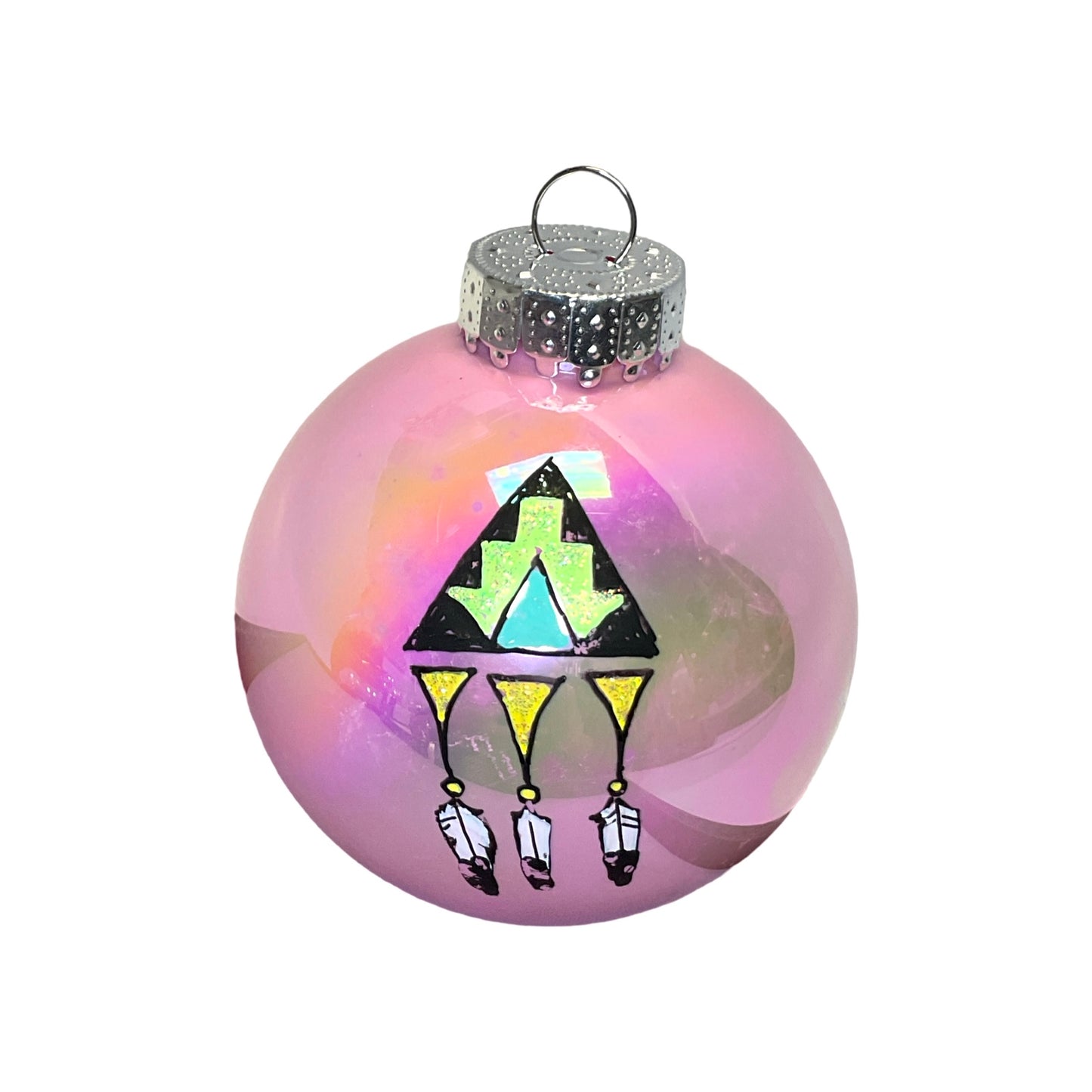 LTB Iridescent Painted Ornaments