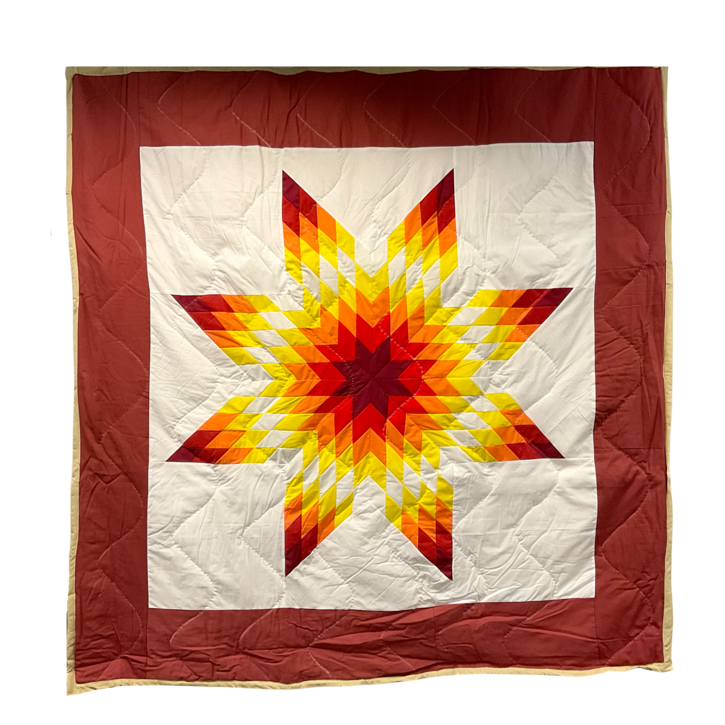 KHP Sunburst 3 Queen Star Quilt