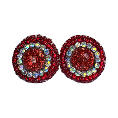 MH Beaded Stud Earrings