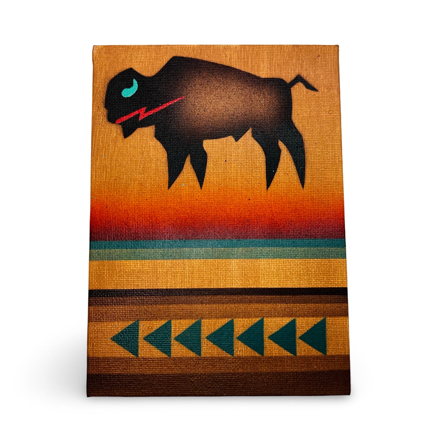 AC Painted Magnet on Canvas