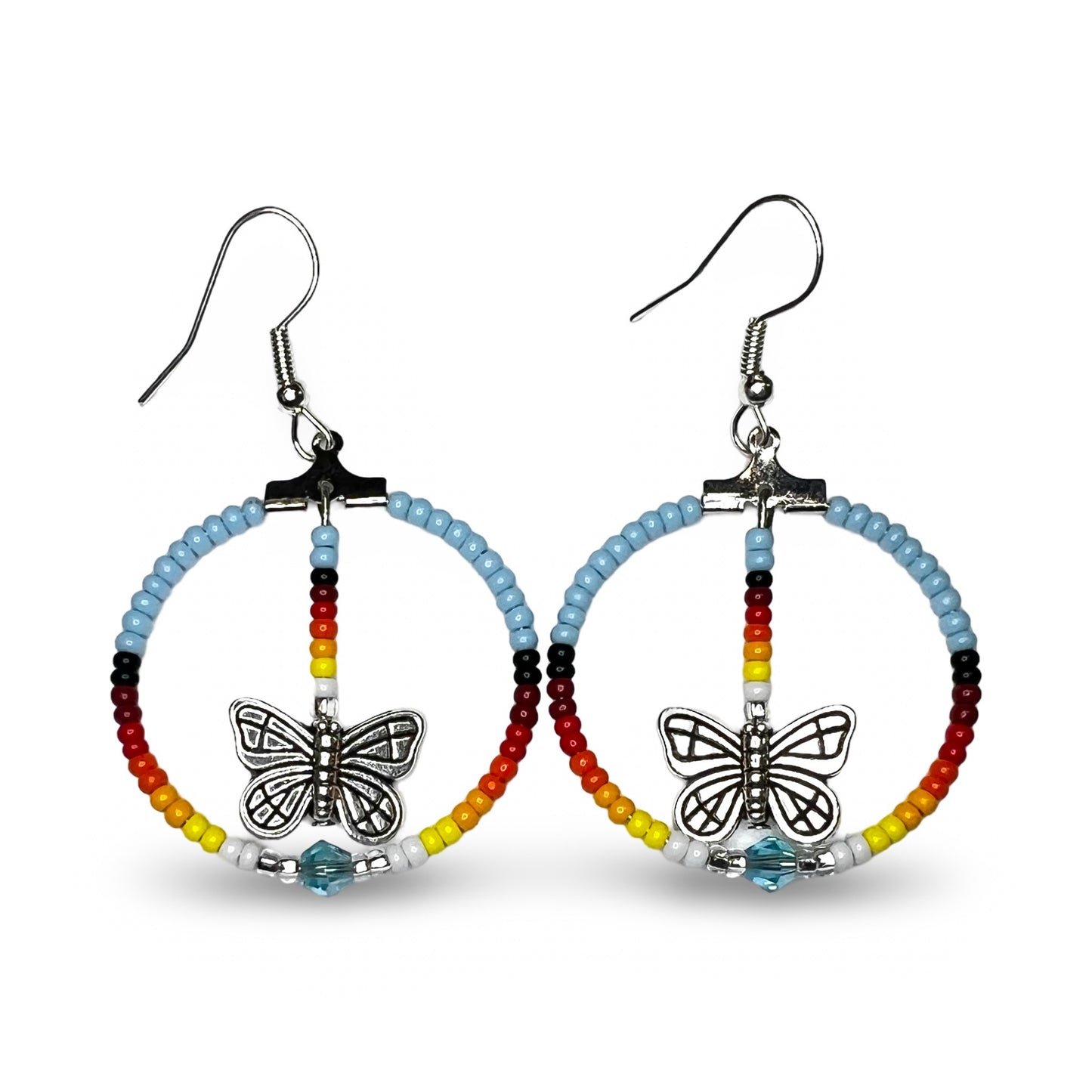 BEC Mini Butterfly Hoop Earrings