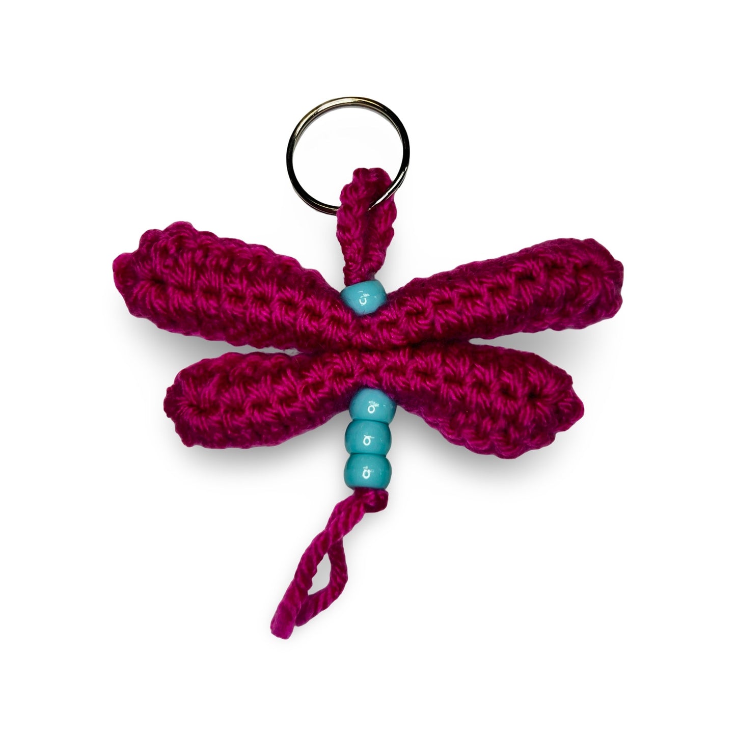 JH Crochet Mini Dragonfly Keychain