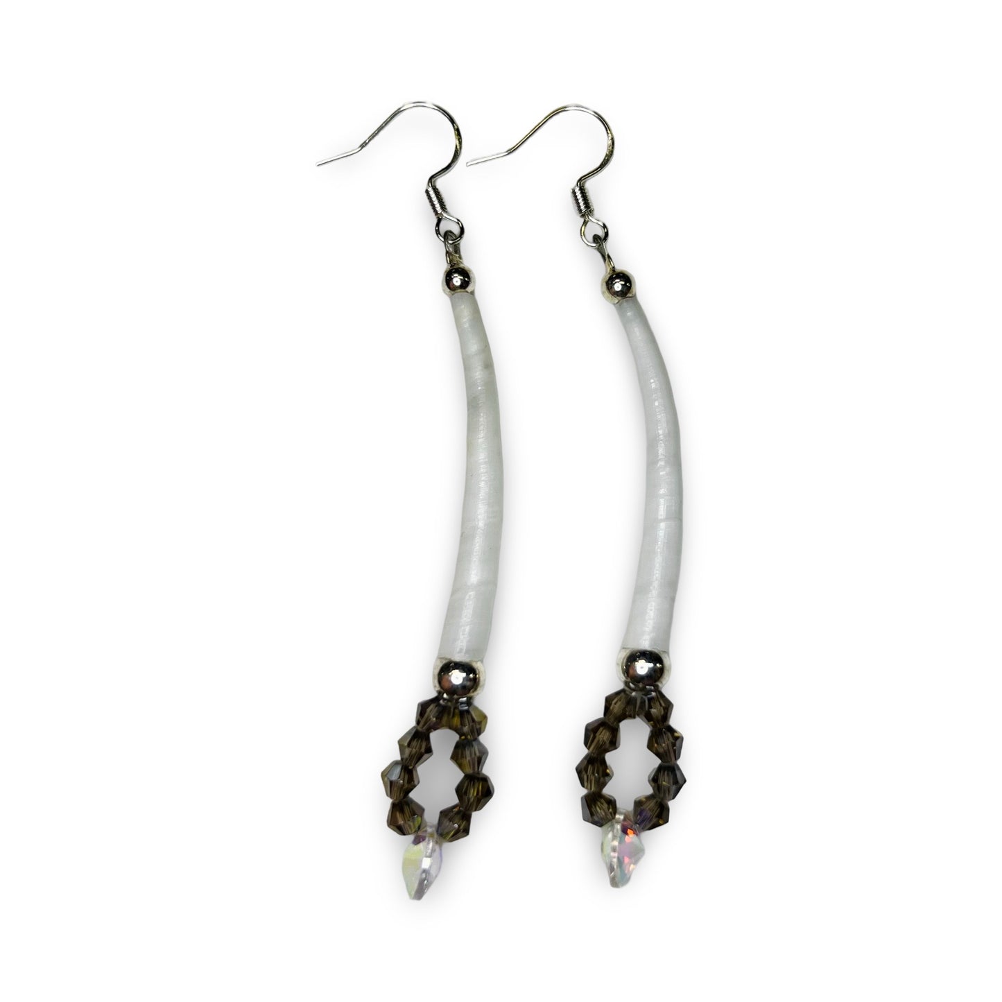 MH Single Dentalium Earrings