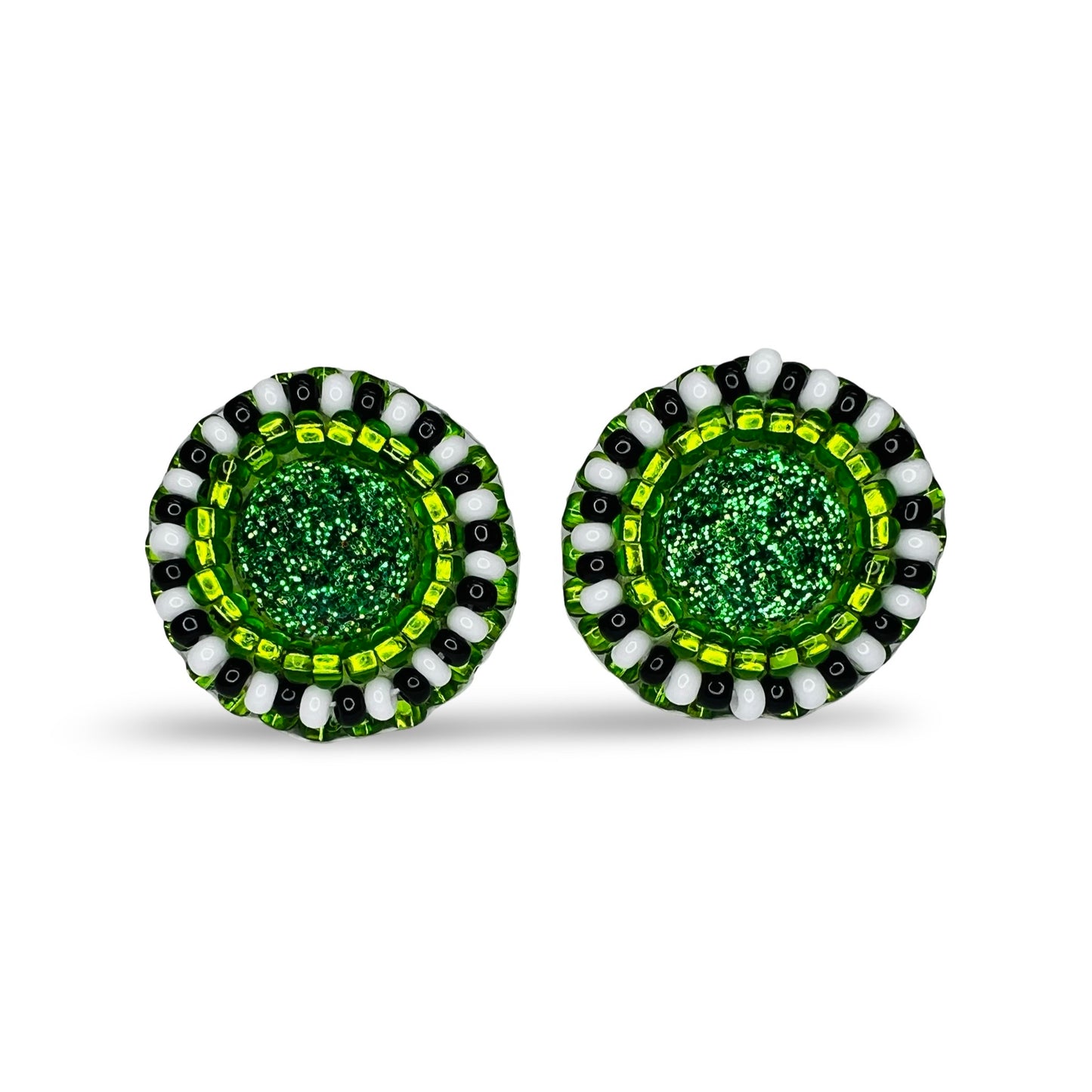 MH Beaded Stud Earrings