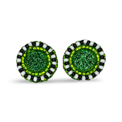MH Beaded Stud Earrings