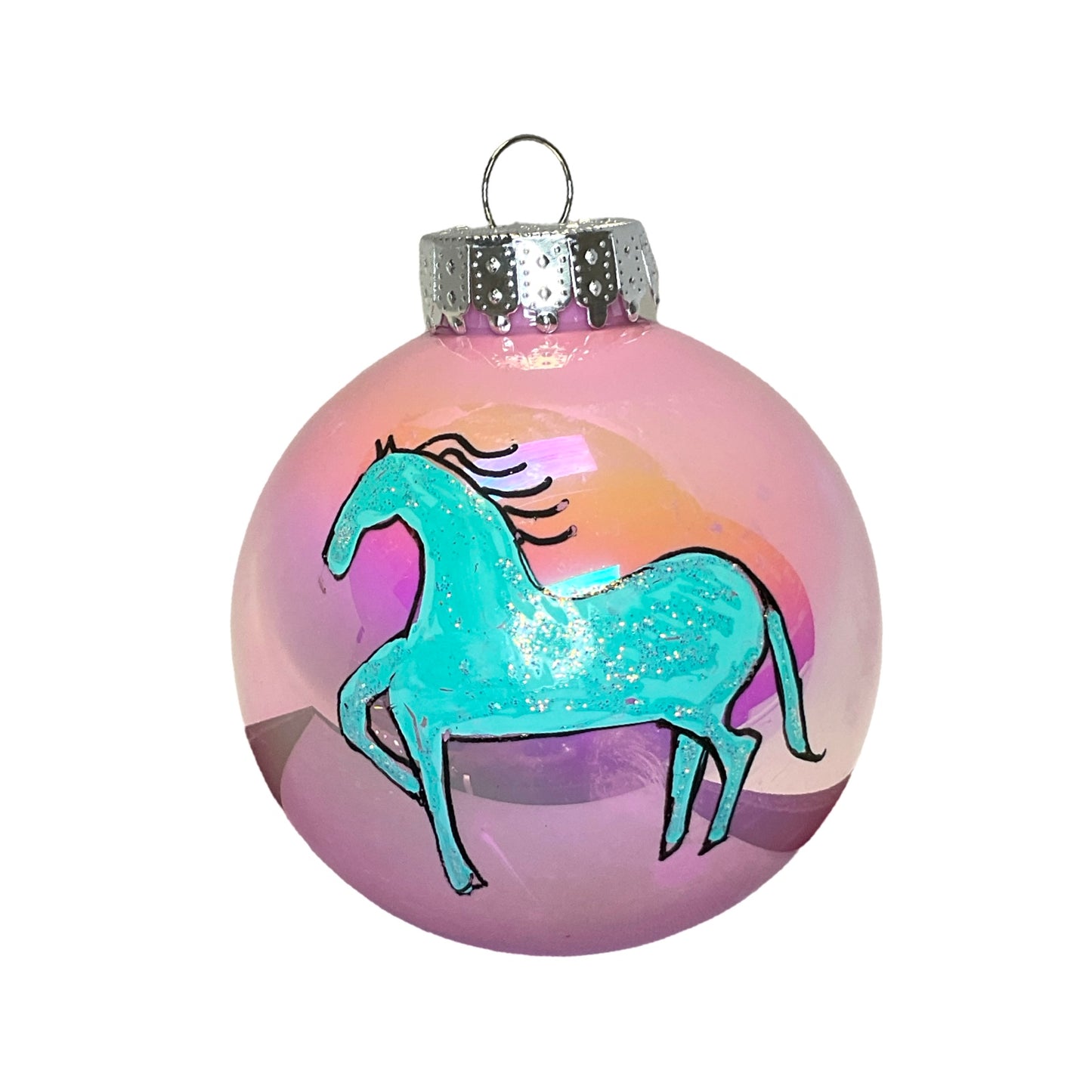 LTB Iridescent Painted Ornaments