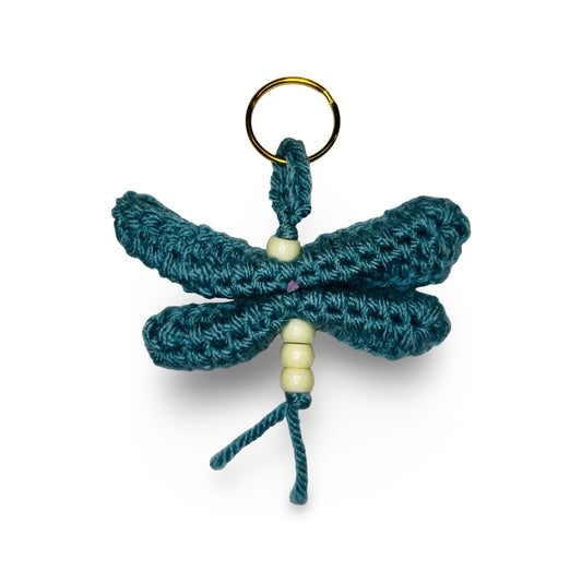 JH Crochet Mini Dragonfly Keychain