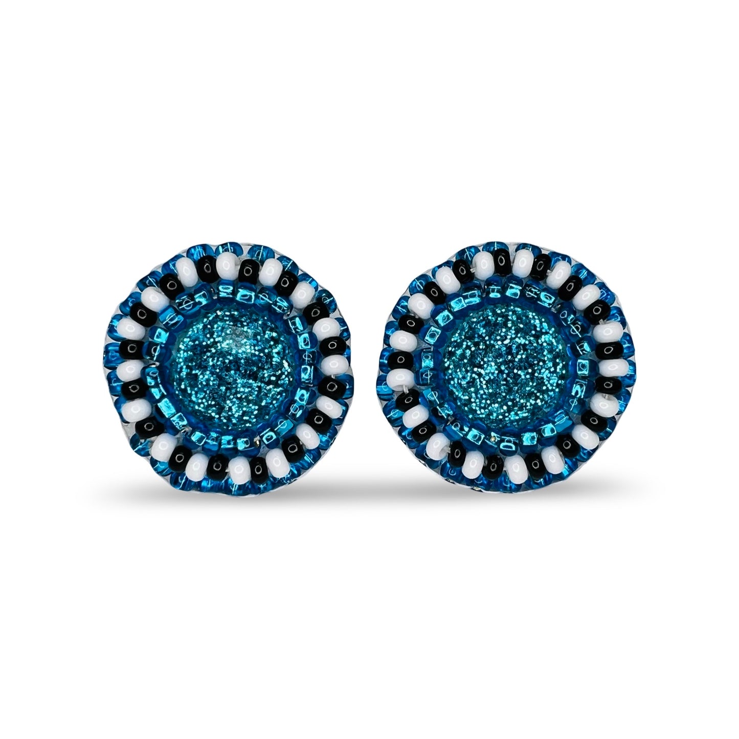 MH Beaded Stud Earrings