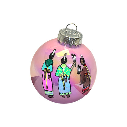 LTB Iridescent Painted Ornaments